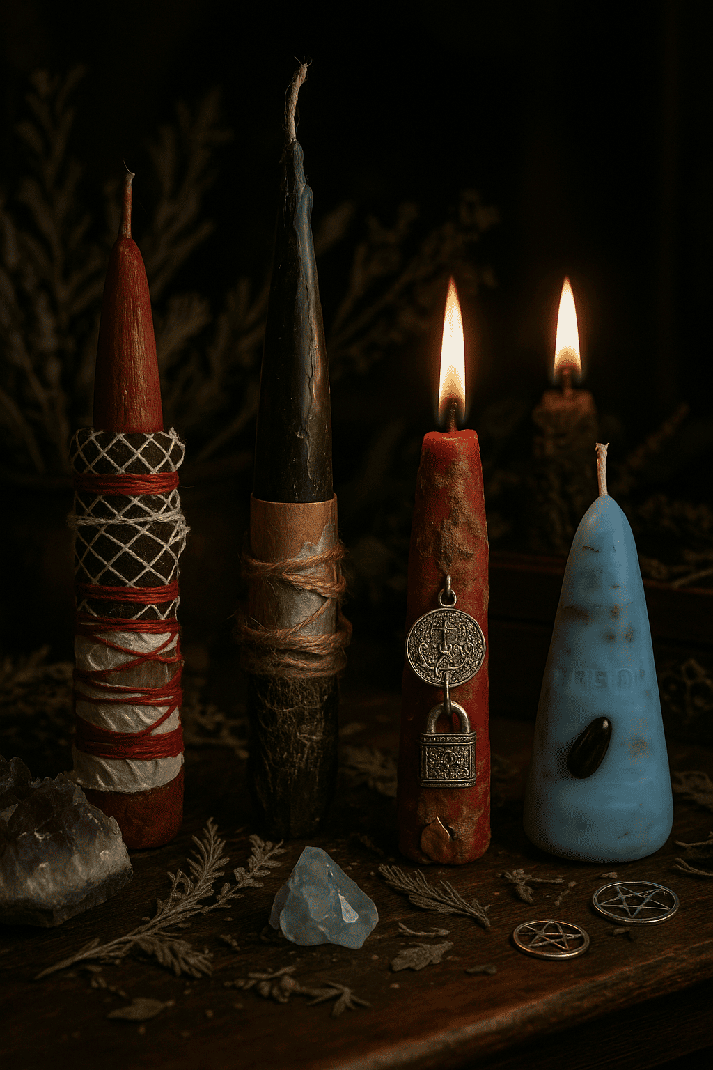 Velas artesanais místicas